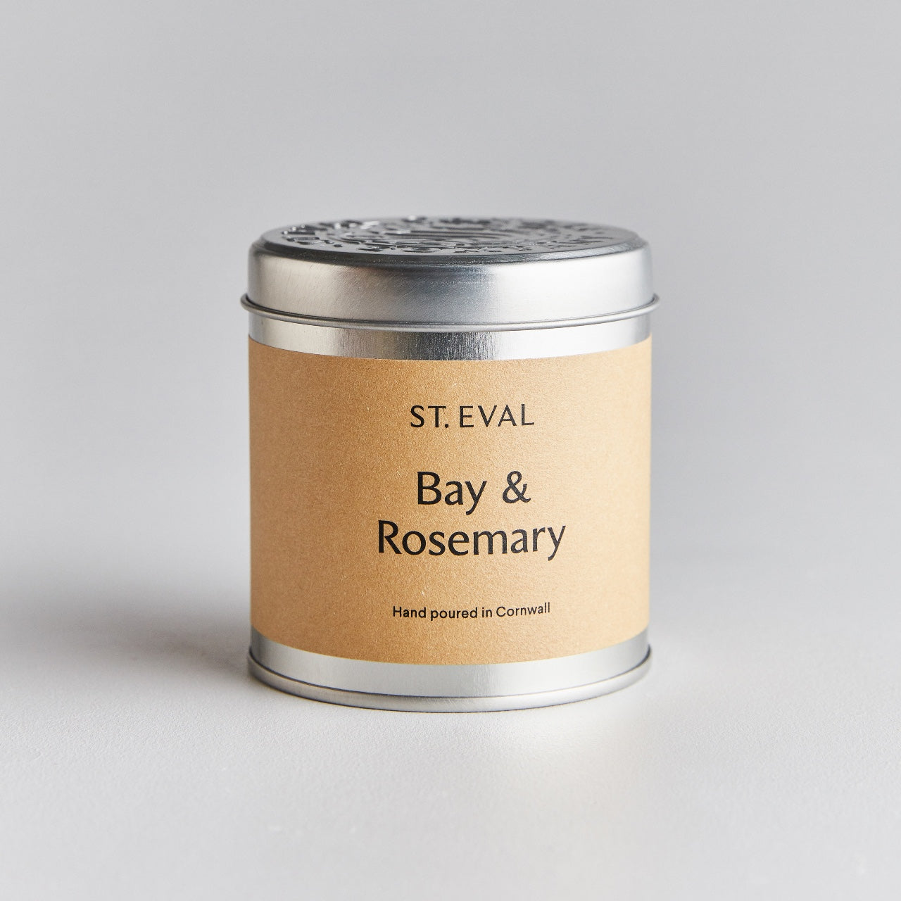 Bay & Rosemary Scented Tin Candle- St Eval