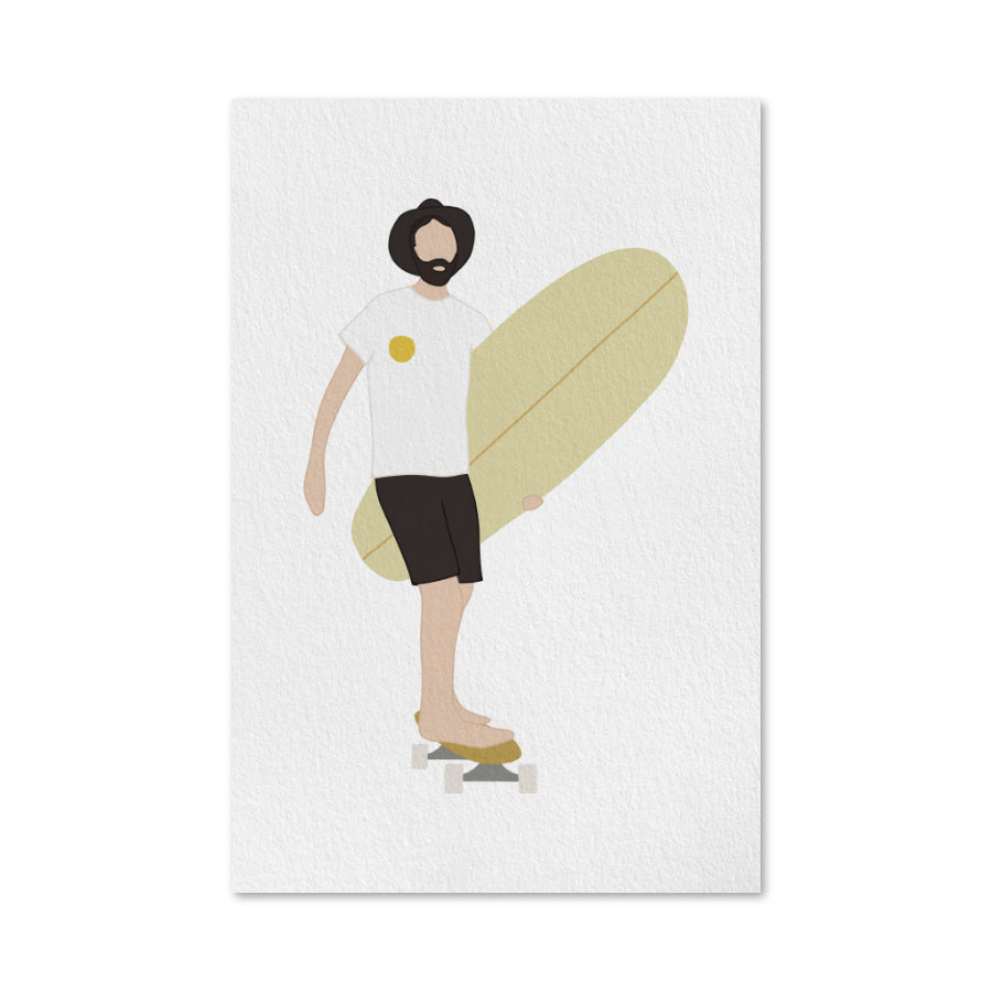 Sunny Skater - Gift Card - Surf Culture Art - New In