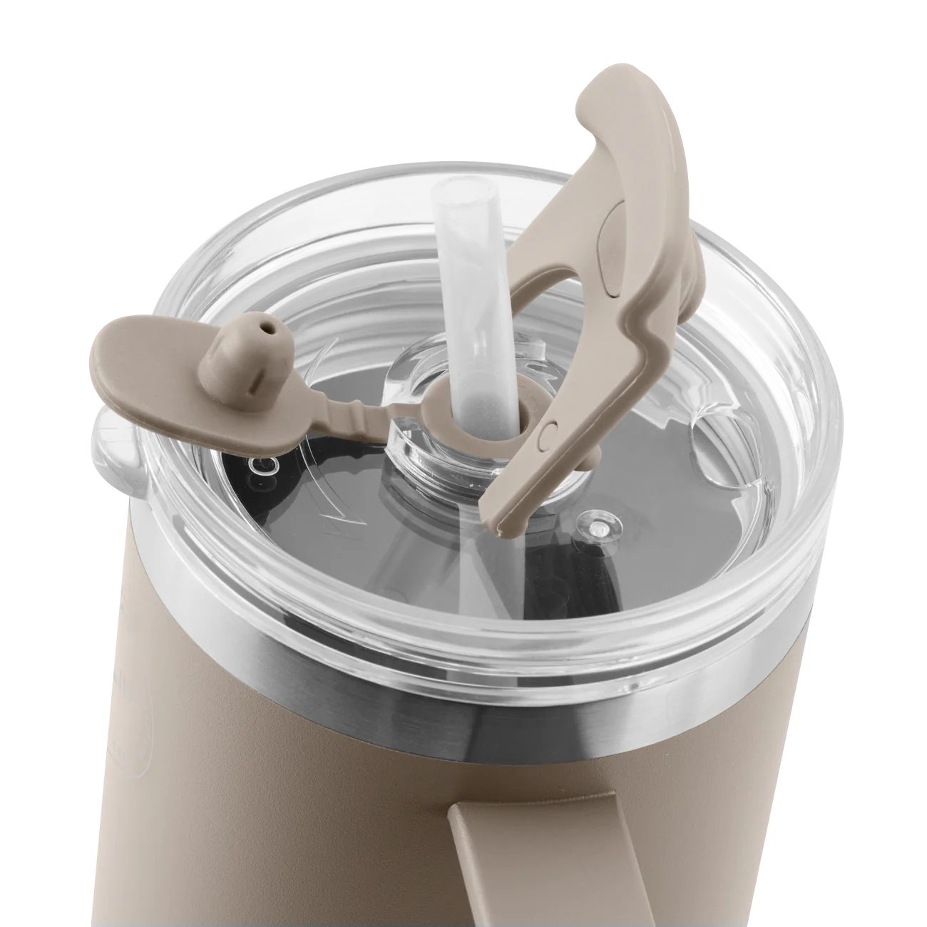 AYA&IDA Thermo Cup with Straw - Cream Beige - 885ML