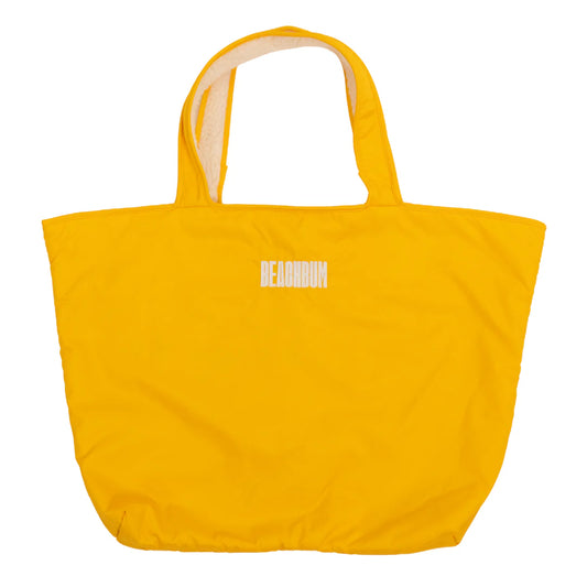 BEACH BUM RECYCLED REVERSIBLE TOTE BAG - MANGO