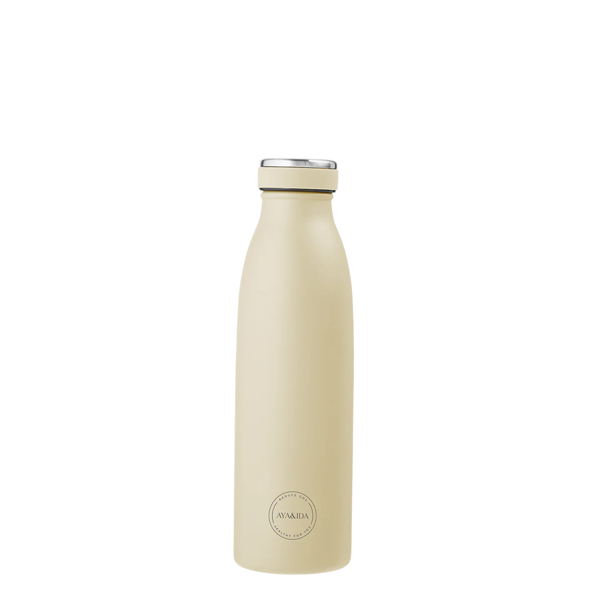 Aya&Ida Drinking Bottle Water Bottle with lid 500 ml Butter Yellow