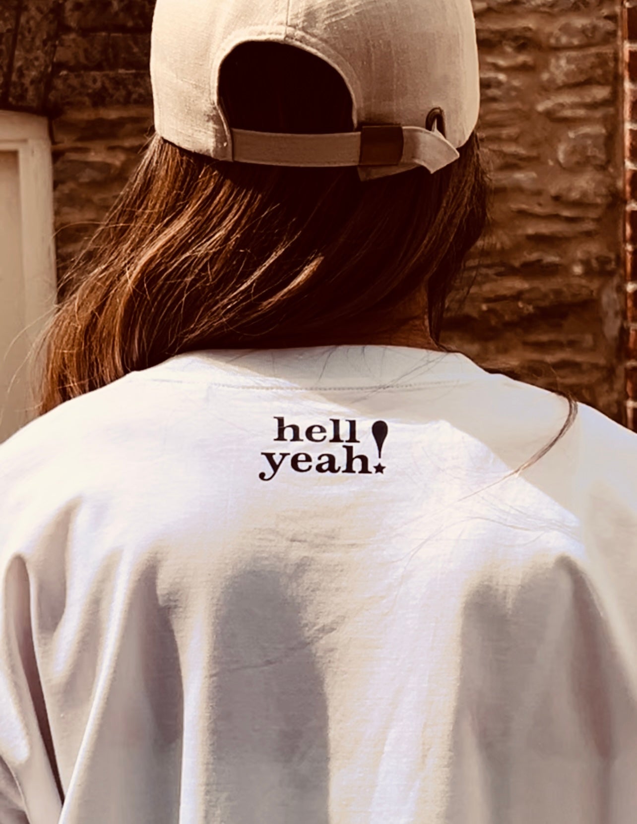 Summer Loving Slogan Boxy White Fit Organic Cotton Tee with a Navy font.