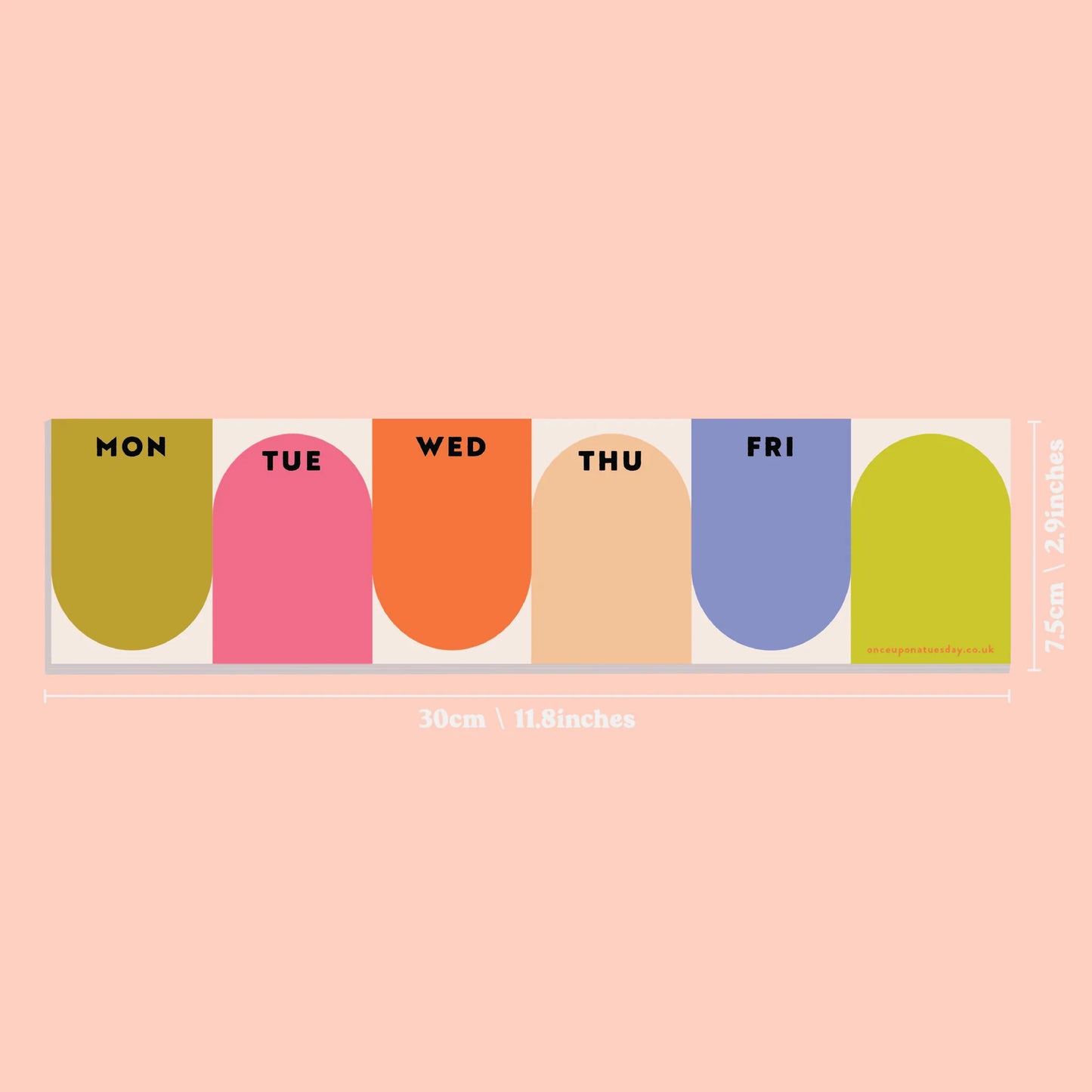 Keyboard Weekly Planner Pad | Bright Arches