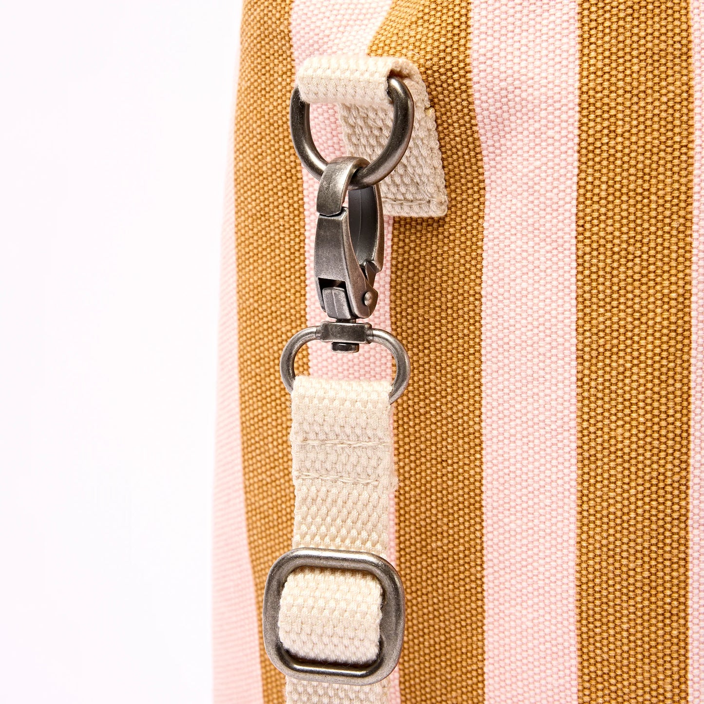 ROKA HAMPSTEAD LUNCH BAG IN ROSE GOLD STRIPE