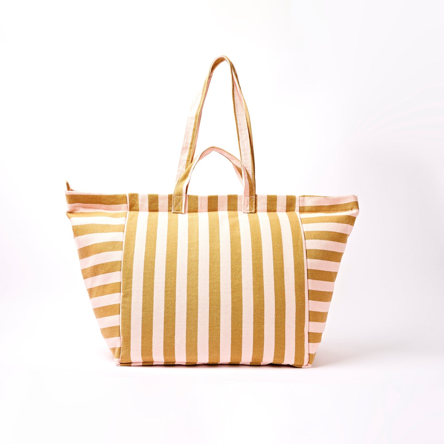 ROKA MARYLEBONE TOTE BAG IN ROSE GOLD STRIPE