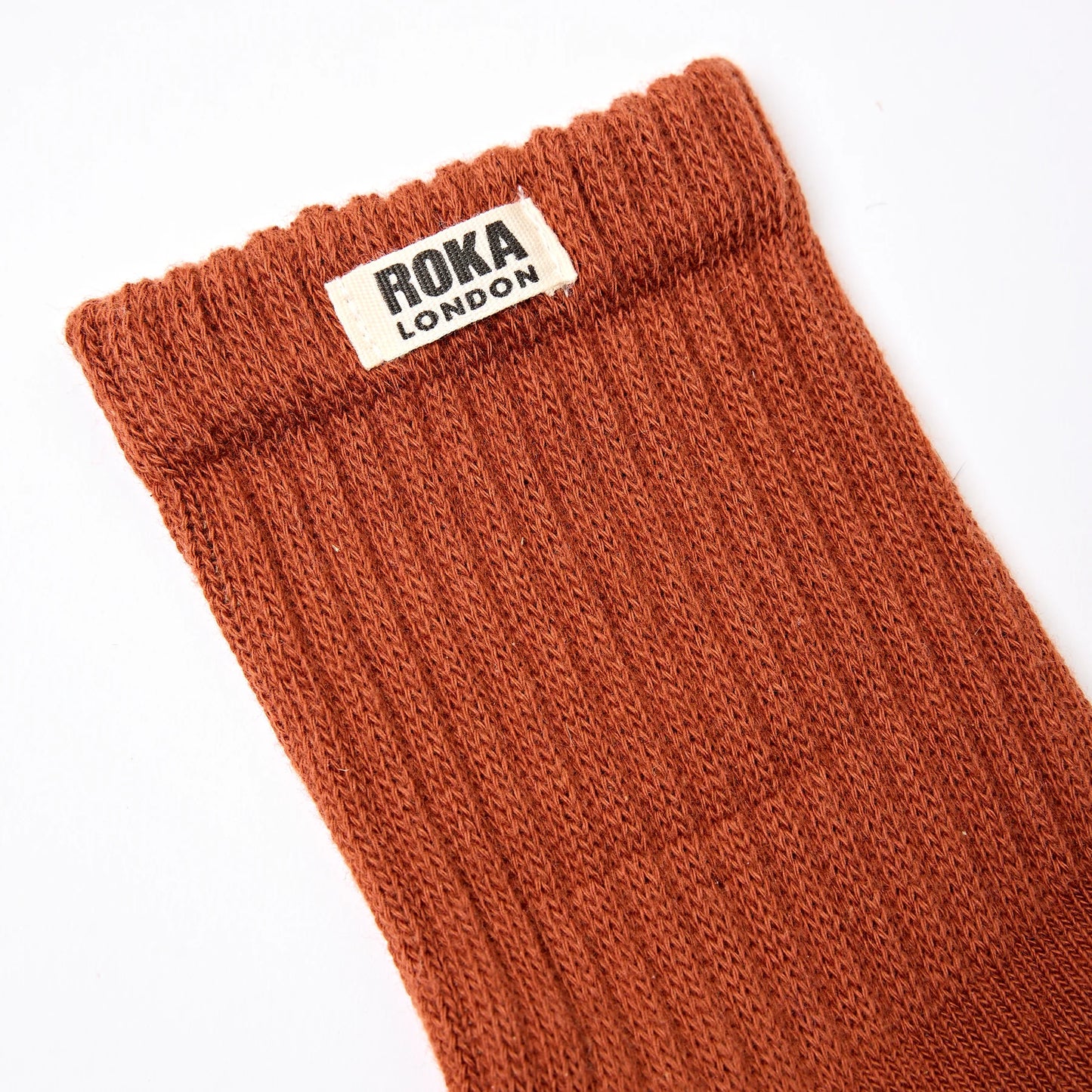 ROKA WINDSOR CREW SOCKS FOR WOMEN IN BRAN