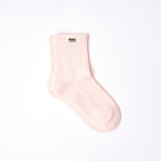 ROKA WINDSOR CREW SOCKS FOR WOMEN IN TRANSCENDENT PINK