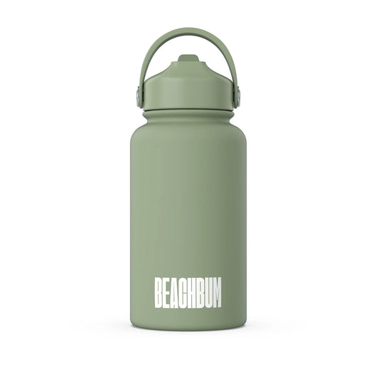 BEACH BUM 1 LITRE WATER BOTTLE - MINT